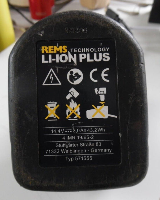 REMS Li-Ion Plus 14.4v 5.0Ah Battery 571555 & Charger 571560