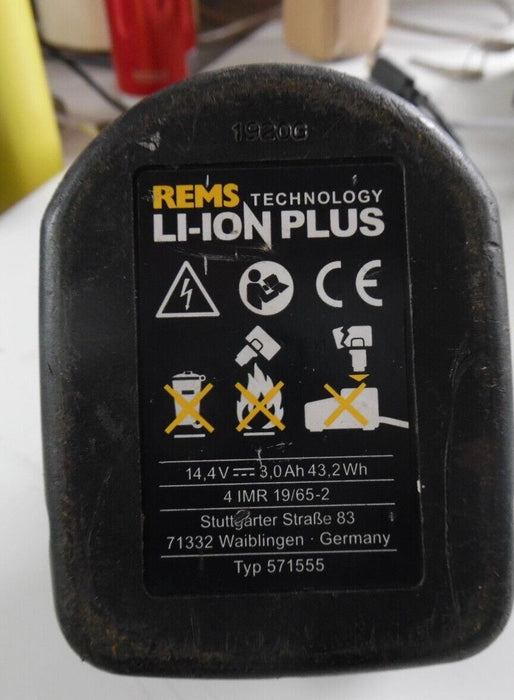 REMS Li-Ion Plus 14.4v 5.0Ah Battery 571555 & Charger 571560