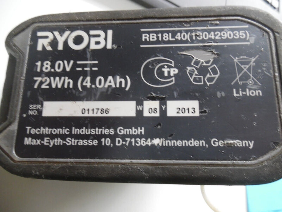 18V 4.0Ah Lithium Battery For Ryobi  RB18L40