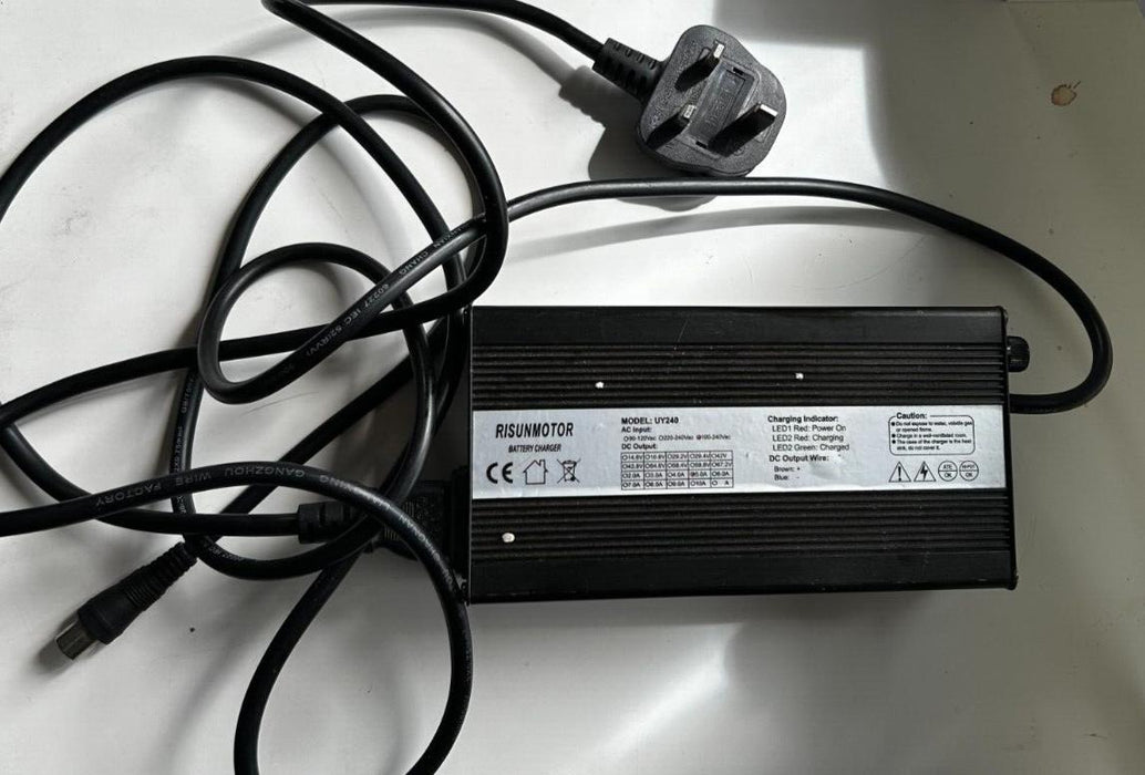 UY240 Electric Bike Single Wheel Battery Charger 72V 2.5A Type M See Pic