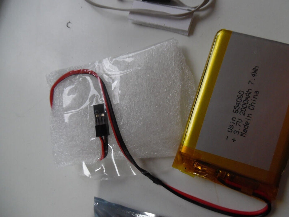 654060 lipo with led 2000mAh 3.7V