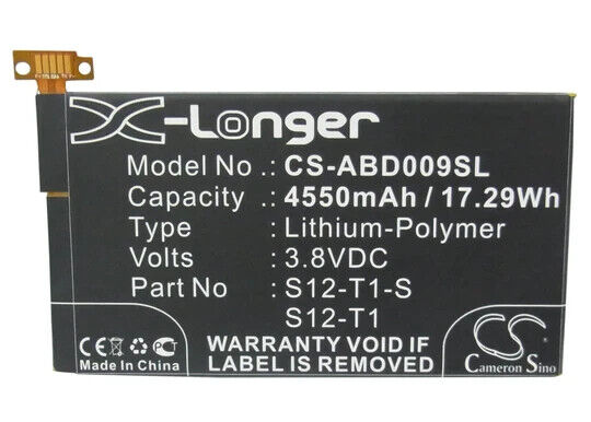 BATTERY FOR AMAZON KINDLE FIRE HDX 7 26S1004-A, 58-000043, MNHSNY133711TM, S12-T