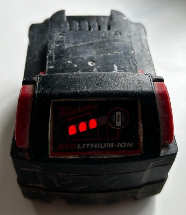 Milwaukee Battery 4.0Ah Li-ion 18V M18 B4  Redlithium Battery Indicator Used