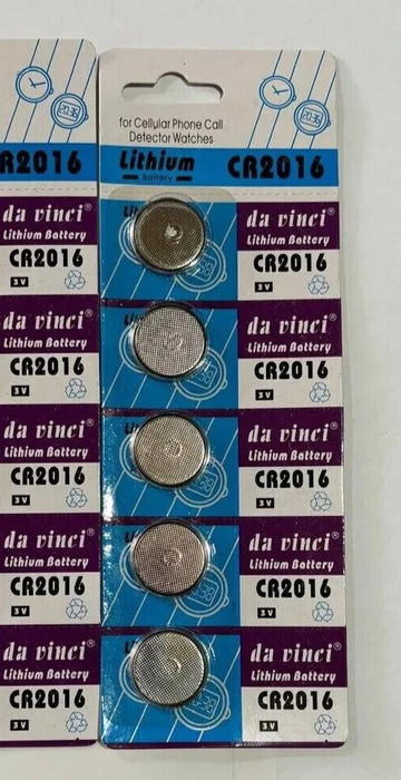 5X CR2016 Branded CR2016 DAVINCI 3V LITHIUM Coin Cell Button Batteries TRUSTED