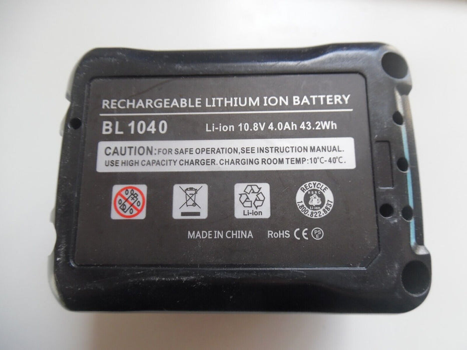 bl1040 battery for makita 10.8v 4.0ah 43.2Wh