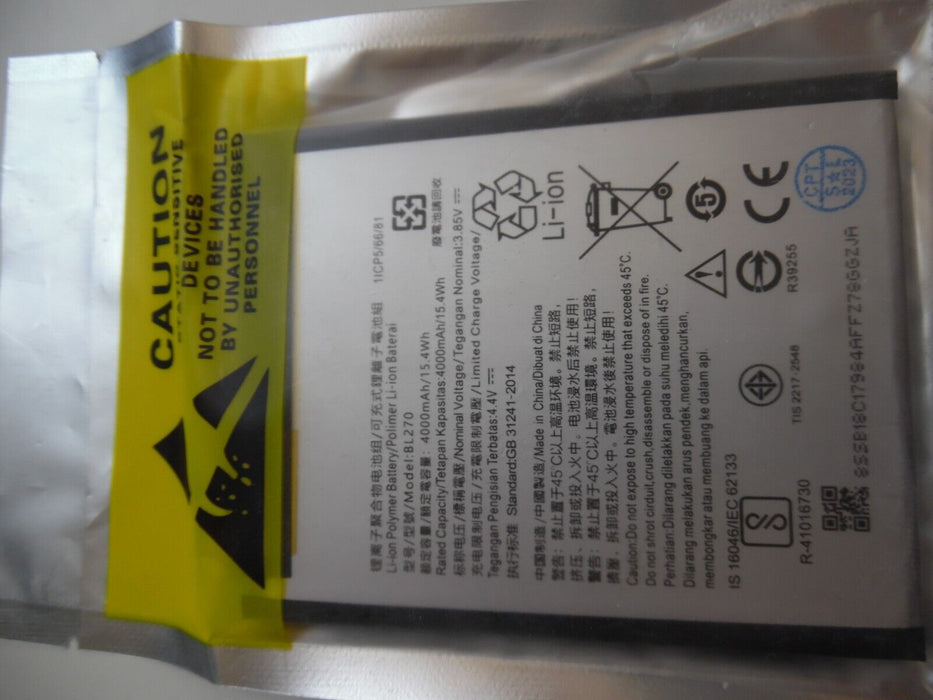Replacement Motorola Moto G6 Play Battery 4000mAh BL270 XT1922-1 XT1922-2 -3
