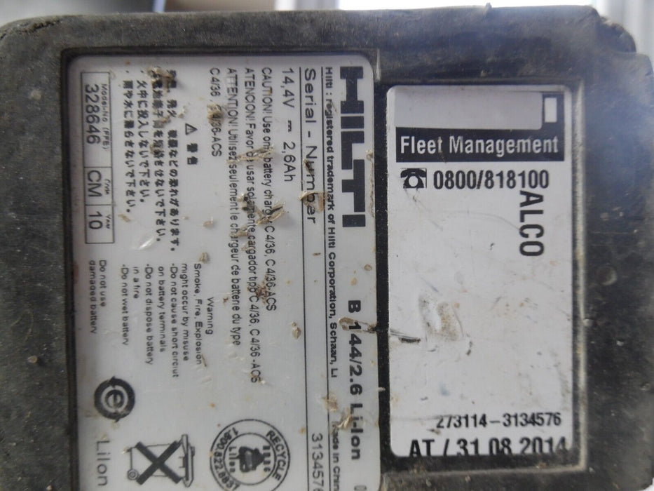HILTI B 144/2.6 Li-ION 14.4V 2.6Ah Li-ION BATTERY original