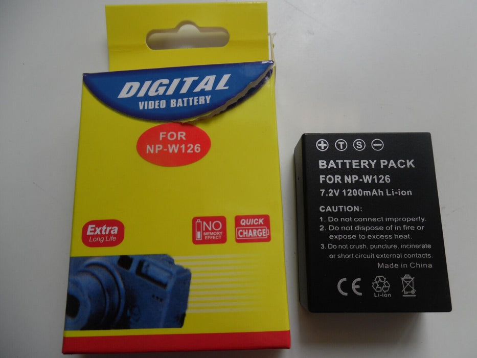 NP-W126 battery for Fuji Film 1200mAh 7.2v