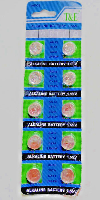 T&E ag13 10 pack 1.55v batteries