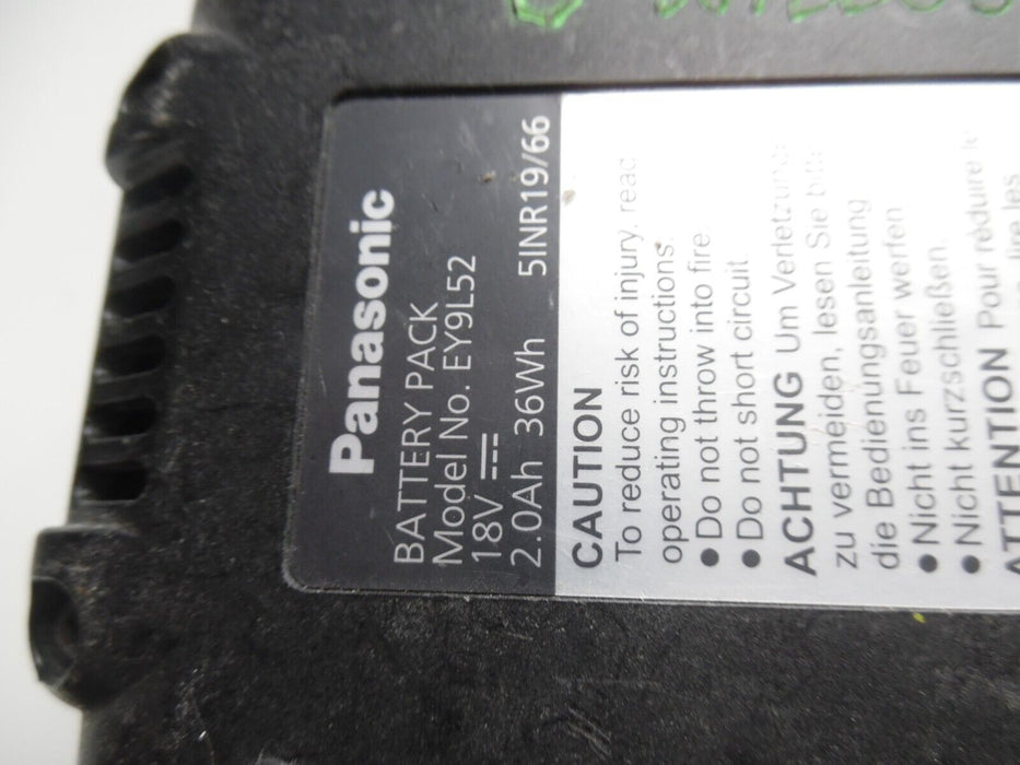 panasonic ey9l52 battery 18v 2.0Ah