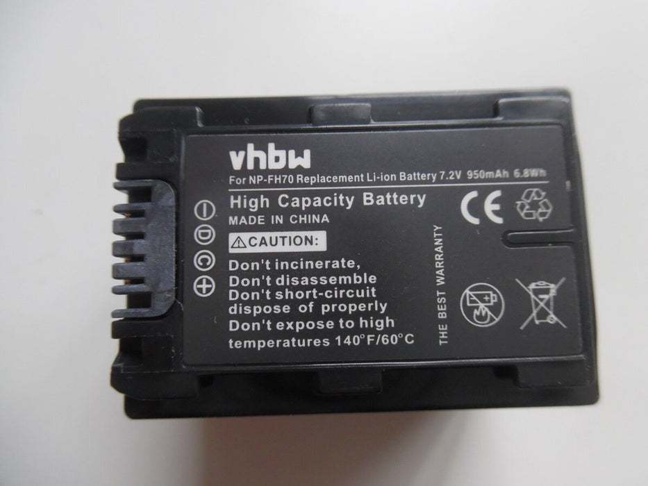 Battery Pack For Sony  NP-FH70 950mAh