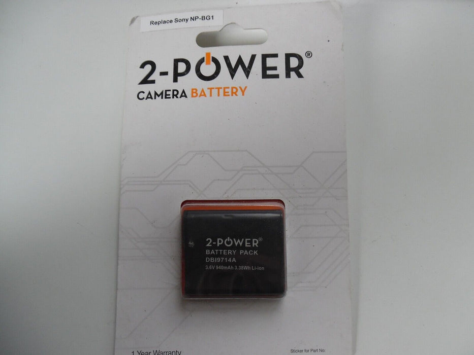 for Sony NP-BG1 battery DB1971A 940mAh 3.38Wh Li-ion