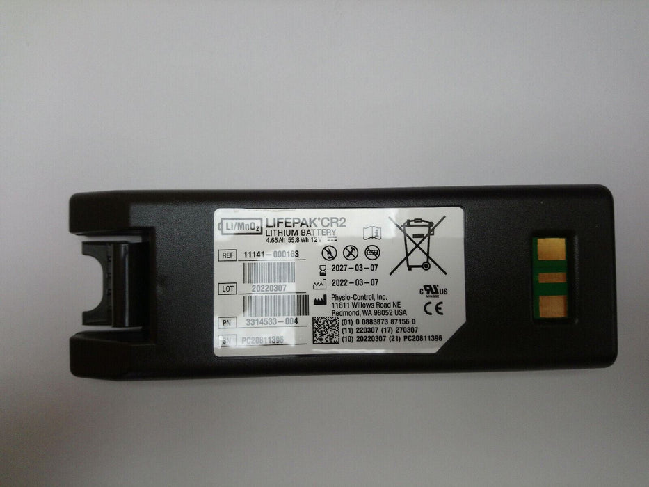 Genuine Physio-Control LIFEPAK CR2 Defibrillator Battery - Best Before 08/2022