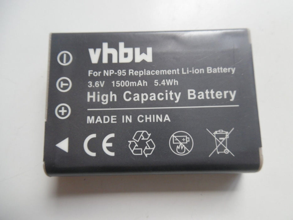VHBW NP-95 Replacement Battery 1500mAh for Fuji