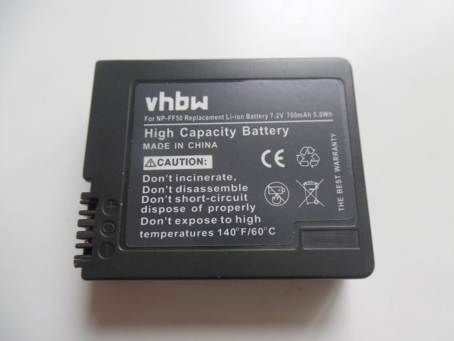 Battery for Sony NP-FF50 FF51 DCR-HC1000 PC107 IP1K IP1 IP220E IP210E IP210