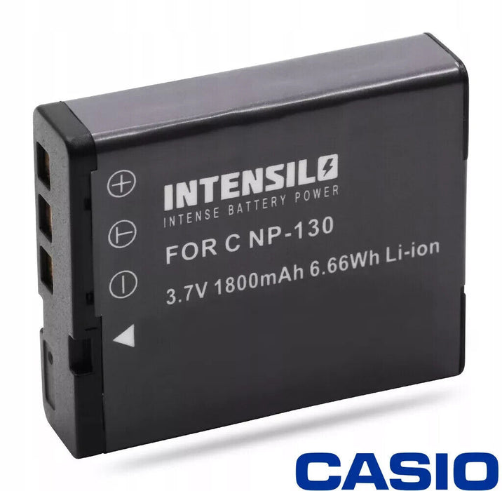 Battery for NP-130 Battery Casio Exilim 1800mAh Casio EX-ZR200 EX-ZR300