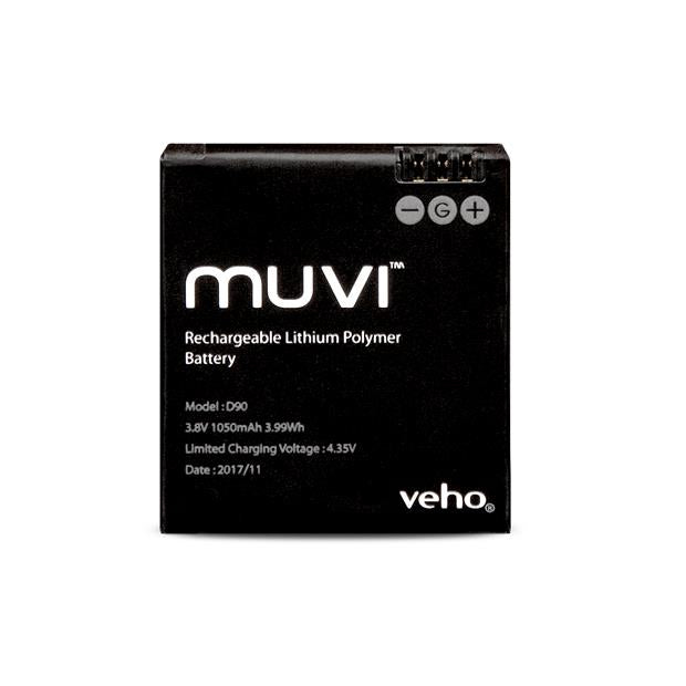 Muvi KX Series Spare Battery Model D90 3.8v 1050mAh