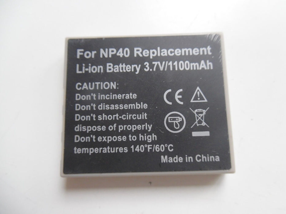 Replacement Battery for Fuji NP-40 1100mAh 3.7V
