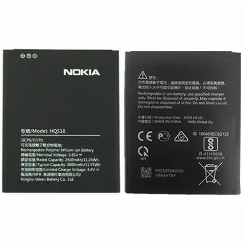 Nokia Battery For Nokia 2.2 TA1179 1183 3000mAh 4.4v 11.55Wh - HQ510