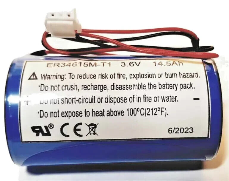 New DSC ER34615M-T1 3.6V 14.5Ah Replacement Battery 09/23 Outdoor Siren WT4911B