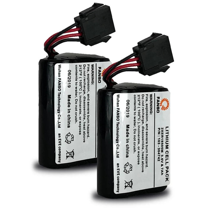 2 x Visonic PowerMax/PowerMaster Lithium Sounder Battery for MCS-740, SR-720