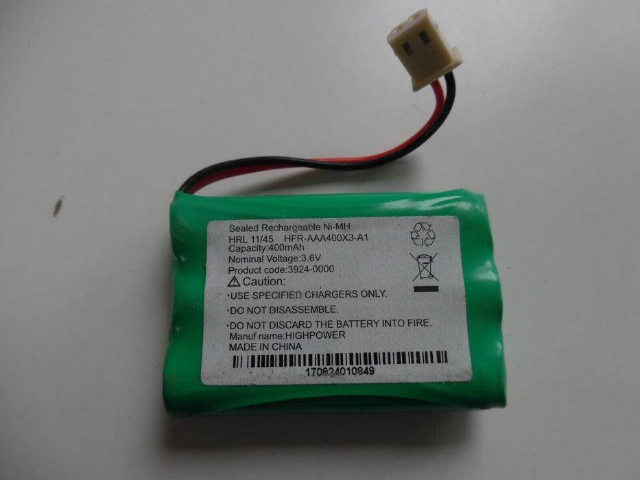 Battery compatible for SLENDERTONE SYSTEM ABS 400mAh 3.6V Green NEW