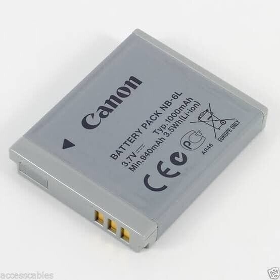 Genuine CANON NB-6L Battery IXUS 95,PowerShot S90 S95 SX240 SX700 SX600 SX500 HS