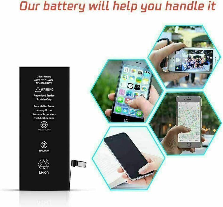 Genuine OEM Battery Replacement for Apple iPhone 7 Plus + - 2900 mAh 616-00250