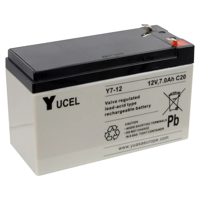 Y7-12 YUASA YUVOLT BATTERY 12V 7AH VRLA