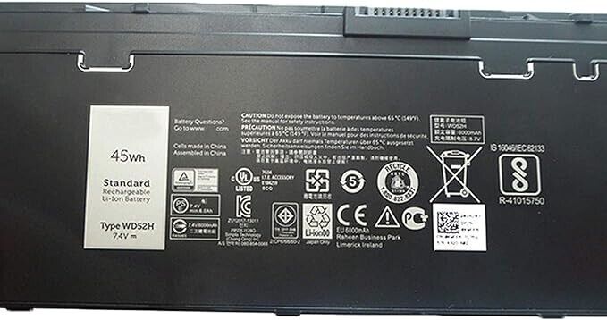 45Wh WD52H Laptop Battery for Dell Latitude 12 7000 E7240 E7250 Series Notebook