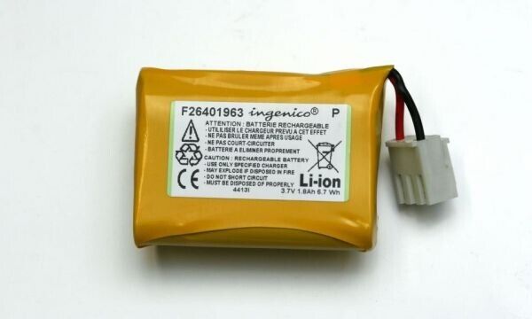 Ingenico EFT930G EFT930B Li-ion Battery 3.7v 1.8Ah 6.7Wh F26401963