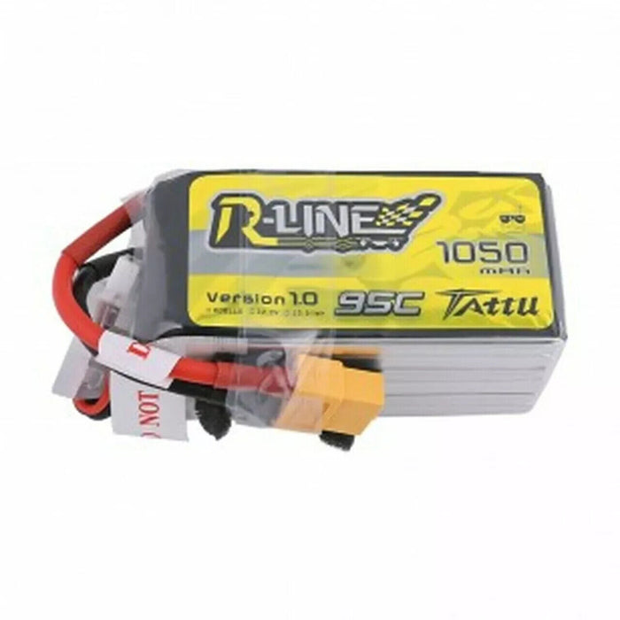 Tattu R-Line 1050mAh 95C 6S RC Remote Control Lipo Battery Pack With XT60 Plug