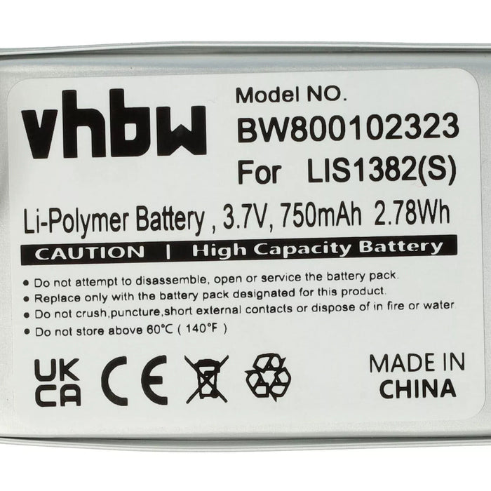 Battery for Sony LIS1382(S) 1-756-769-31 9924A60515 9702A50844 750mAh