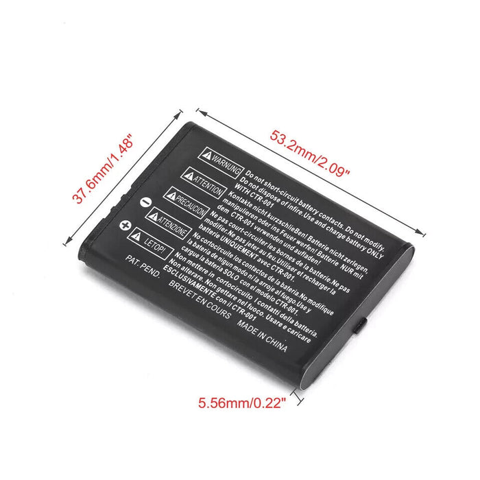 Battery Pack for Nintendo 3DS 2DS Wii U Pro Controller+Tool Replacement