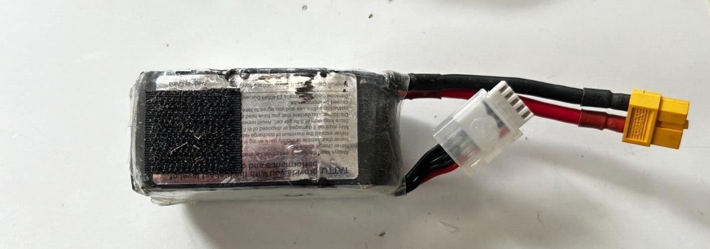 TATTU 1550mAh 14.8V 75C 4S1P Lipo Battery Pack Used