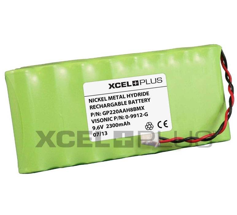 Visonic High Capacity PowerMax Pro 9.6V Alarm Panel Battery for 0-9912-G (2200mA