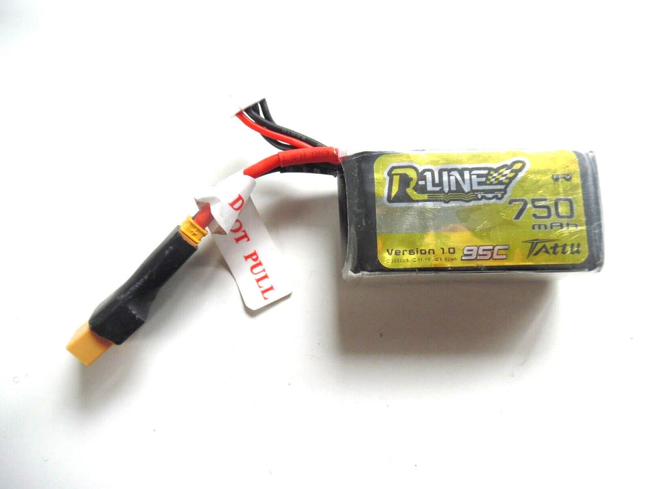 4s 750mah 95C / 190C LiPo Tattu R-Line 1.0