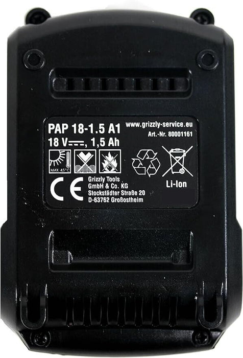 PARKSIDE Battery 18V 1.5Ah PAP 18-1.5 A1 for PWSA 18 A1 - IAN 104454 Battery Ang