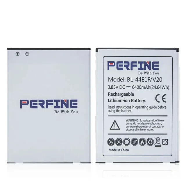 Perfine V20 Battery BL-44E1F For LG H990DS VS995 US996 LS997 H910 H918 6400mAh E