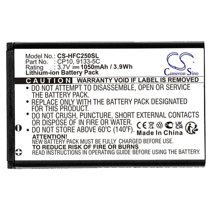 Battery for Mobile Phone Amplicomms Powertel M6000 (1050 mAh, 3.7 V)
