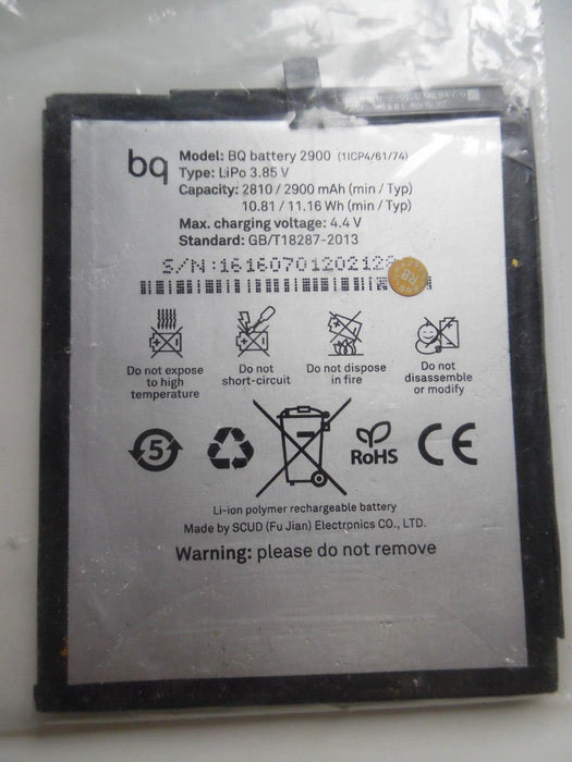 3.85V Battery for BQ Aquaris X5 2900 2900mAh NEW