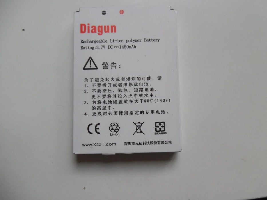 Diagun - New Original 1450mAh Replacement Battery Batteria for Launch X431