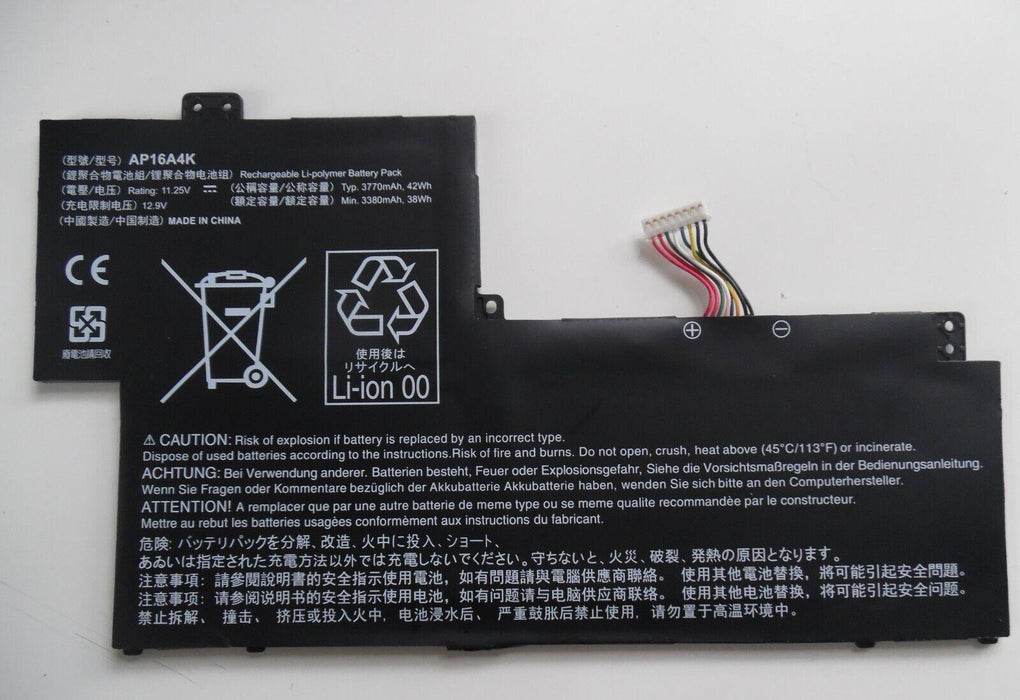 Battery 3770mAh for Acer AP16A4K, KT.00304.003, KT.00304.007