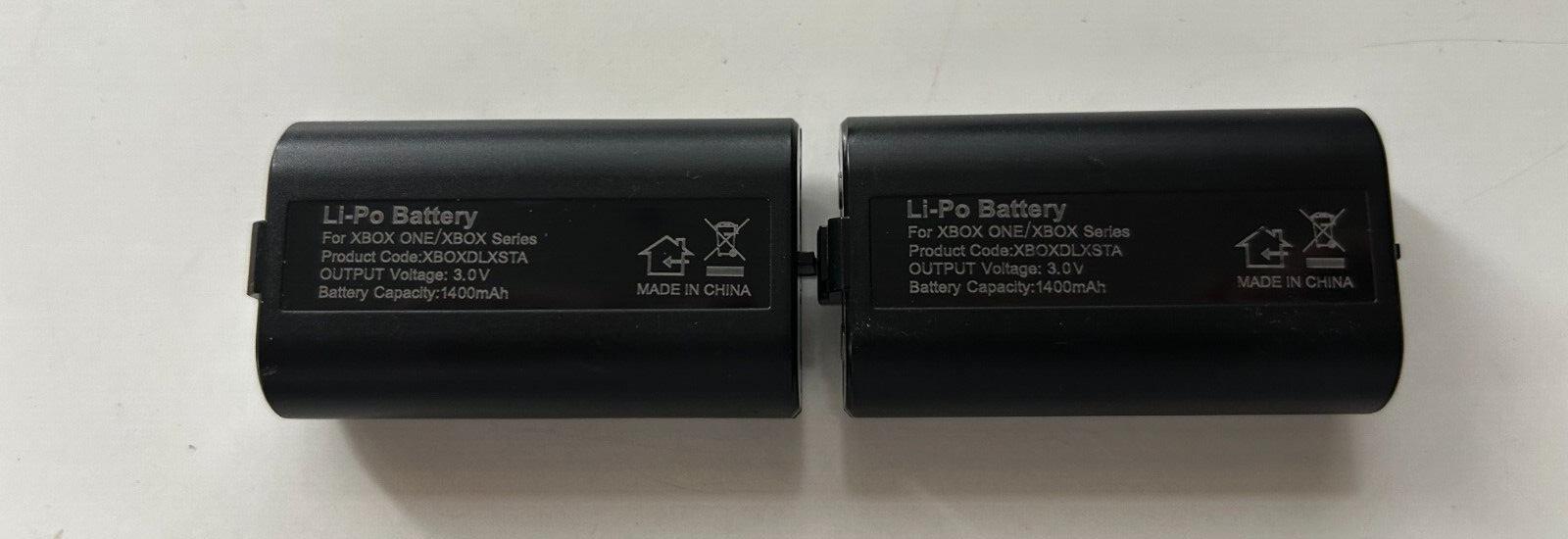 2x 1400mAh Li-ion Rechargeable Battery for Xbox Series X/S, Xbox One Video Game