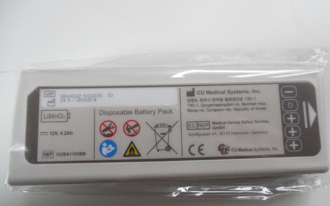 IPAD SP1 & SP2 DISPOSABLE BATTERY 12V / 4.2Ah CU Medical Ref: CUSA1103BB