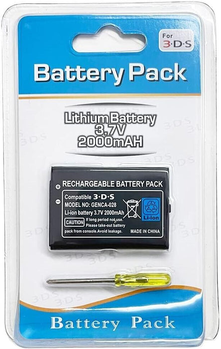 New Rechargable Battery Pack for Nintendo New3DS 3.7V 2000mAh CTR-003