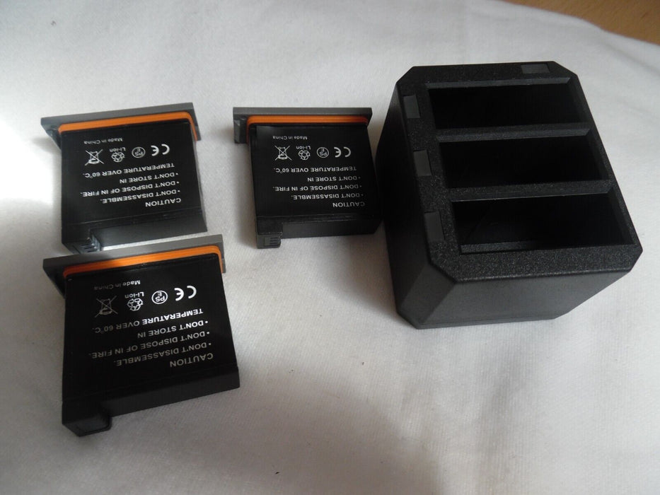 3  Batteries For DJI Osmo Action 1 with charging dock 3 batteries included.