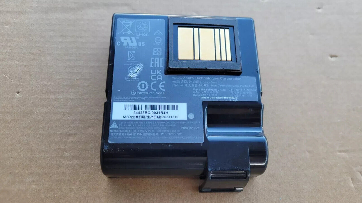 P1089760-002 New Original Battery For ZEBRA ZQ630 QLN420 6800mAh 2ICR19/66-2