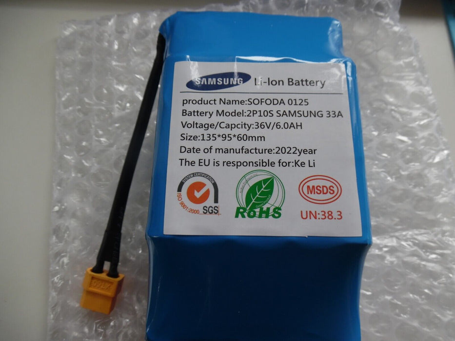 Original Samsung  battery 36V 7Ah Electric Scooter.
