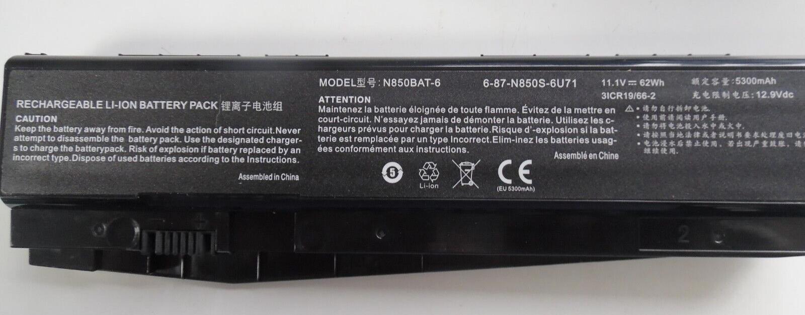 47Wh N850BAT-6 new battery for Clevo N170SD N170RF XMG A505 A705 A726 N850HJ